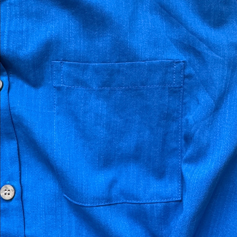 Elegant Blue Midi Shirt Dress - Picture 7 of 10